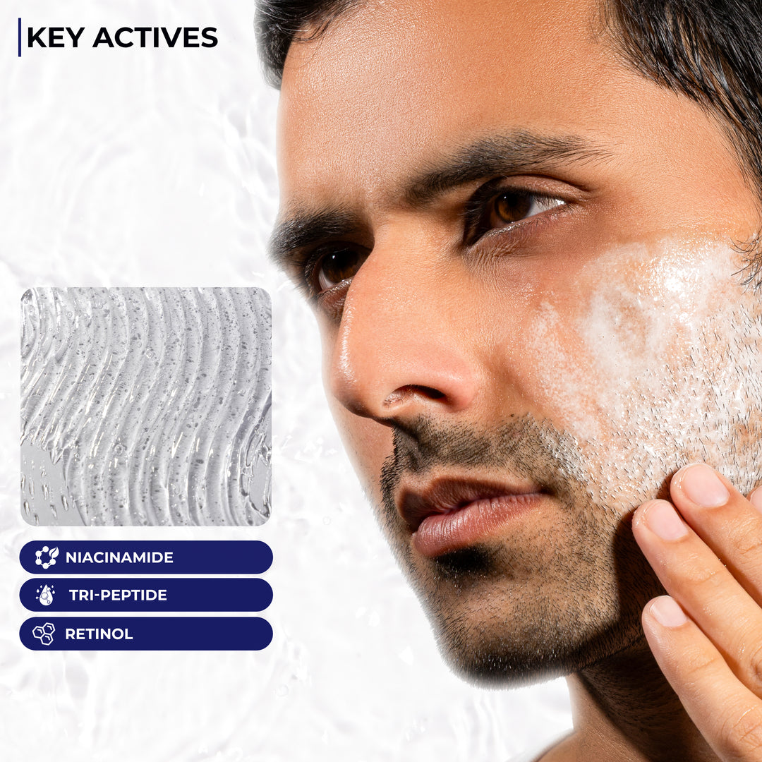 DERMAN Signature Skincare Shield | 100 ml Multi Active Face Wash | 50 ml SPF 50 PA ++++ Liquid Sunscreen Moisturizer | 30 ml Vitamin C+ Serum | 8g SPF 30+ Kojic Acid Lip Balm