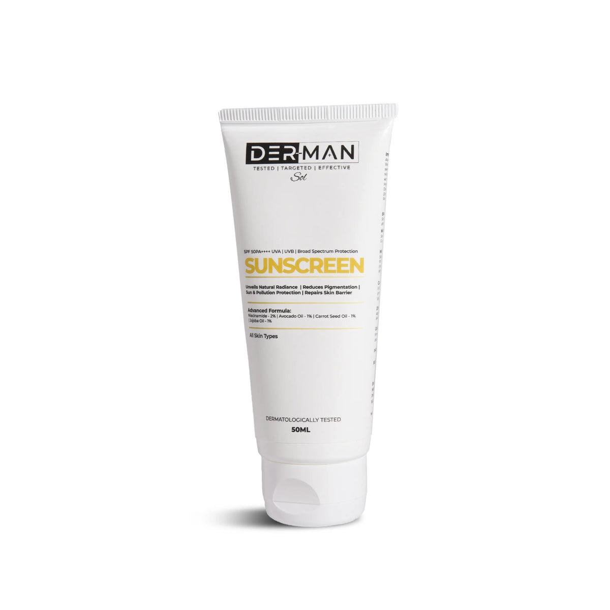 Derman liquid sunscreen moisturizer spf 50 pa++++ | 50 ml