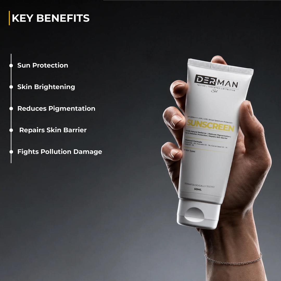 DERMAN Liquid Sunscreen Moisturizer SPF 50 PA++++ | 50 ml