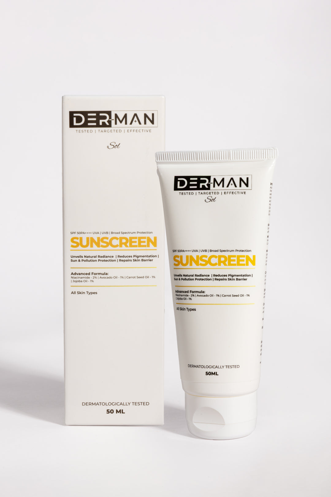 DERMAN SUNSCREEN SPF 50 PA++++ – 50 Ml